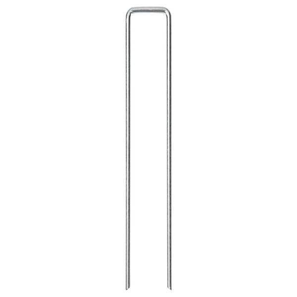 vidaXL Maatapit U-muotoinen 25 pcs 20x3,5 cm galvanoitu teräs