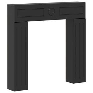 vidaXL Takan kehys Musta 102 x 18 x 100,5 cm Tekninen puu