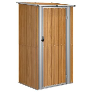 vidaXL Puutarhavaja ruskea 118,5x97x209,5 cm galvanoitu ter&auml;s