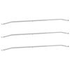vidaXL Tarvike per&auml;vaunuille 3 Hopea 136-218 cm Alumiini