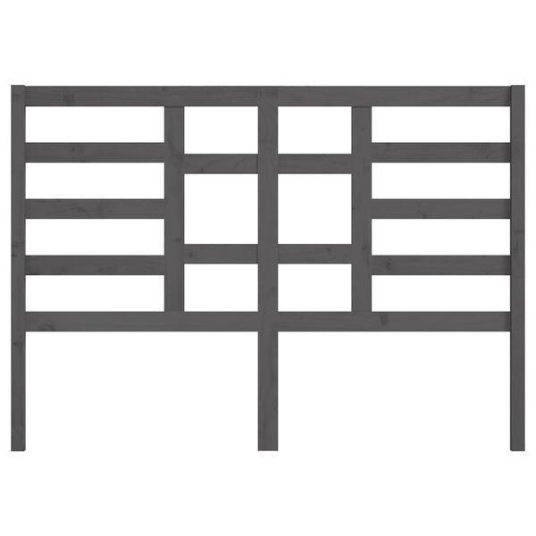 vidaXL S&auml;ngynp&auml;&auml;ty harmaa 126x4x104 cm t&auml;ysi m&auml;nty