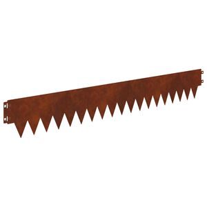 vidaXL Nurmireunus 20 kpl 103 x 15 cm Ter&auml;s Ruosteinen