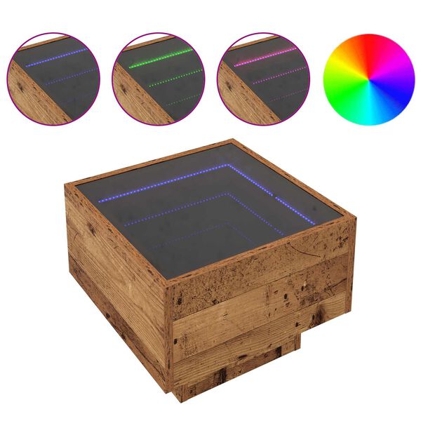 vidaXL Sohvap&ouml;yt&auml; Vanha puu 40 x 40 x 30 cm Tekninen puu