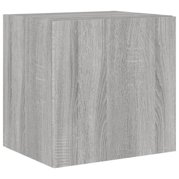 vidaXL TV-sein&auml;kaappi LED-valoilla harmaa Sonoma 40,5x35x40 cm