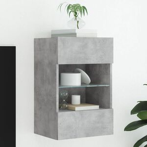 vidaXL TV-sein&auml;kaappi LED-valoilla betoninharmaa 40x30x60,5 cm