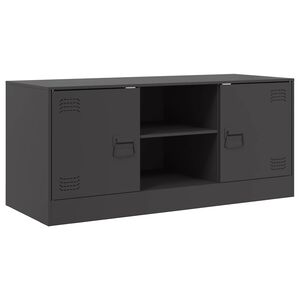 vidaXL TV-taso musta 99x39x44 cm ter&auml;s