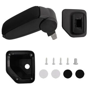 vidaXL Auton k&auml;sinoja Hyundai I20 (2015-2019) musta 15x32x(40-52) cm ABS