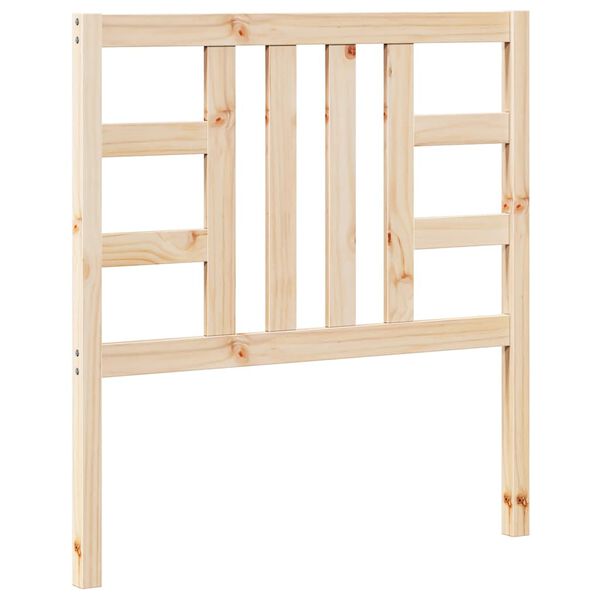 vidaXL Sängynpääty 96x4x100 cm täysi mänty