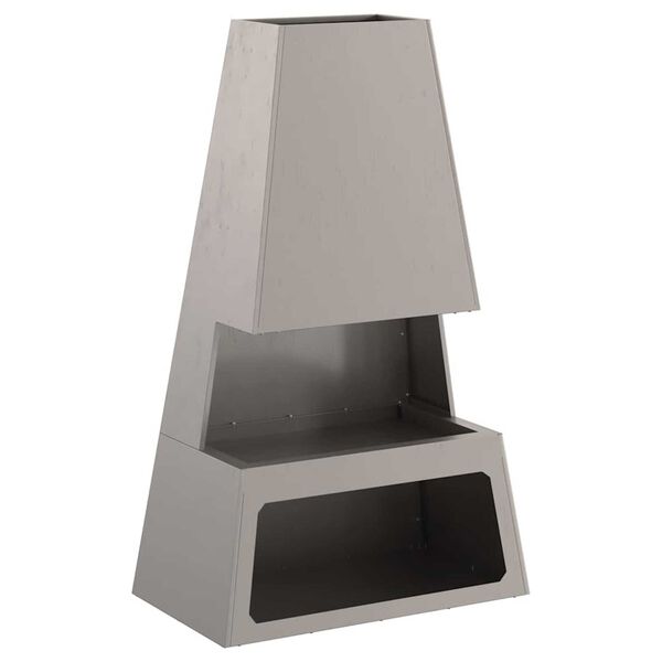 vidaXL Tulisija Ruskea 60 x 35 x 100 cm Teräs