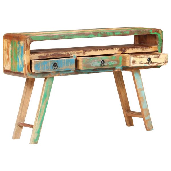 vidaXL Senkki 120x30x75 cm kierr&auml;tetty t&auml;yspuu