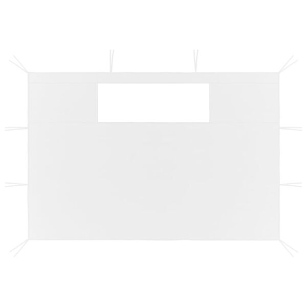 vidaXL Huvimajan sivuseinät ikkunoilla 2 kpl valkoinen