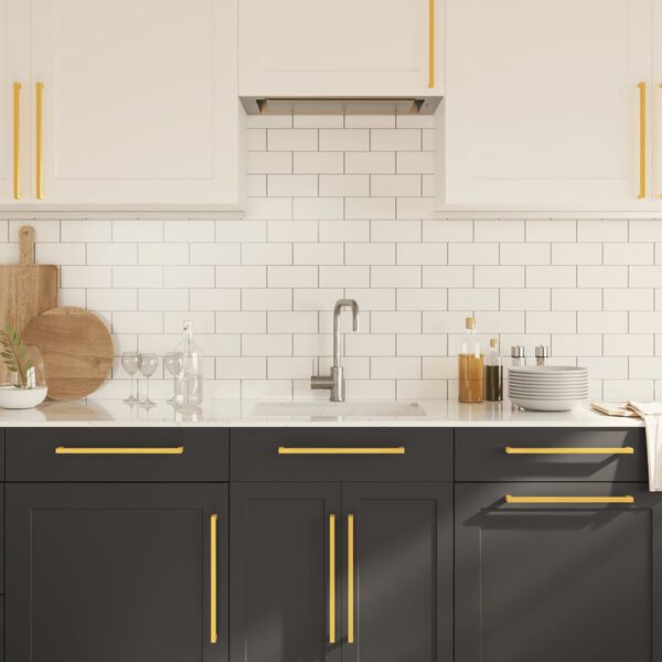 vidaXL Kaapin kahvat 5 kpl kulta 320 mm ruostumaton teräs