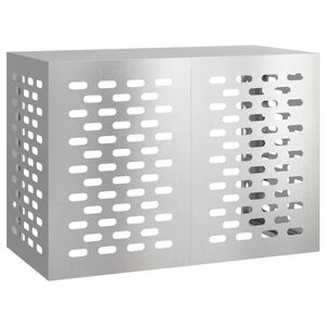 vidaXL Ilmastointilaitteen suoja Hopea 100 x 50 x 70 cm