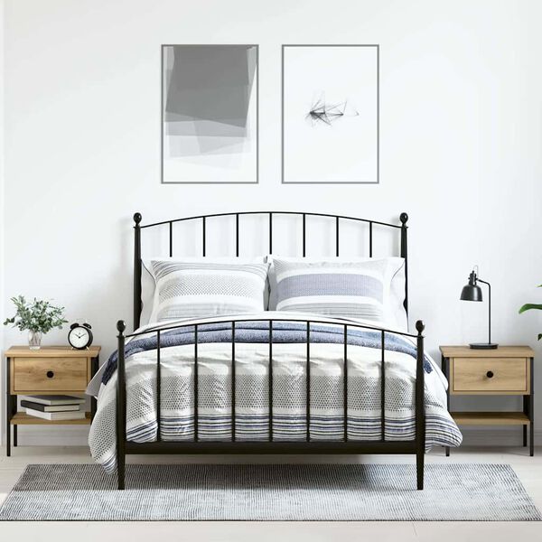 vidaXL Y&ouml;p&ouml;yt&auml; laatikon kanssa 2 pcs artesaani tammi 40 x 42 x 45 cm