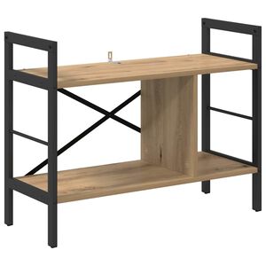 vidaXL Kirjahylly 3 tasoa 75 x 30 x 58,5 cm Tekninen puu Artisan tammi