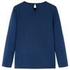 Lasten pitkähihainen T-paita laivastonsininen 92