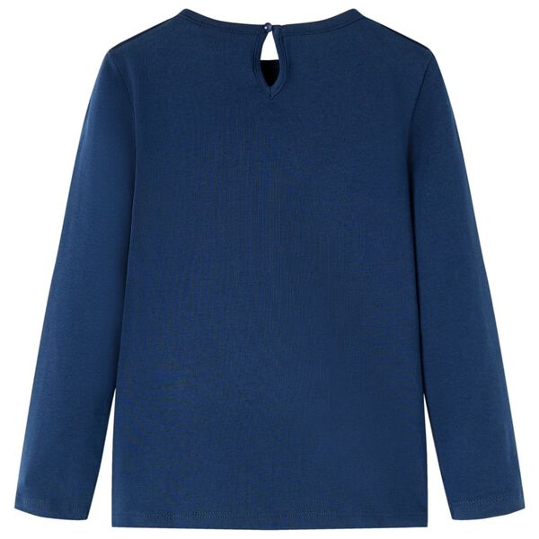 Lasten pitkähihainen T-paita laivastonsininen 92