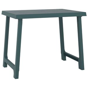 vidaXL Retkip&ouml;yt&auml; vihre&auml; 79x56x64 cm PP puutyyli
