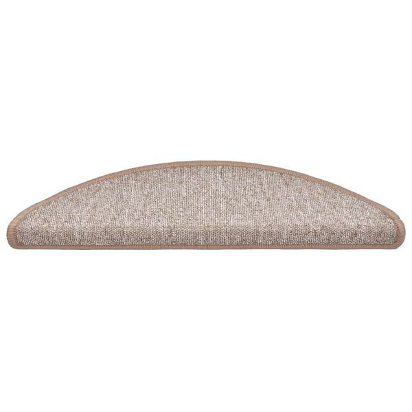 vidaXL Porrasmatot 30 kpl 56x17x3 cm Vaaleanruskea Puolipy&ouml;re&auml;