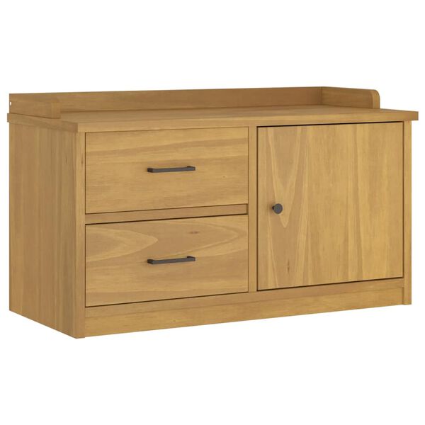 vidaXL Eteisen penkki SANDNES 87x40x50 cm täysi mänty