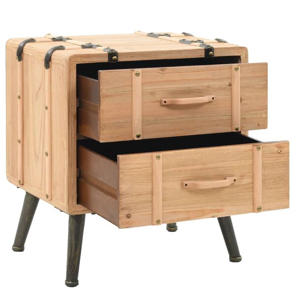 vidaXL Yöpöytä kuusi 50x35x57 cm