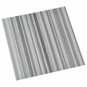 vidaXL Itsekiinnittyv&auml;t Lattialankut Harmaa ja musta 30,5 x 30,5 cm