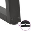 vidaXL Ruokapöydän jalat V-muotoiset 3 kpl antrasiitti 80x(72-73,3) cm teräs
