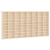 vidaXL Puinen ker&auml;ilyvitriini 80 lokerolla 80x4,5x40,5 cm