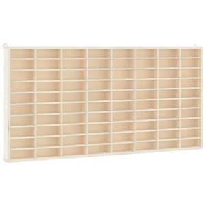vidaXL Puinen ker&auml;ilyvitriini 80 lokerolla 80x4,5x40,5 cm