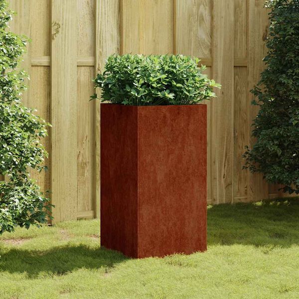 vidaXL Kukkalaatikko 40x40x80 cm Corten ter&auml;s
