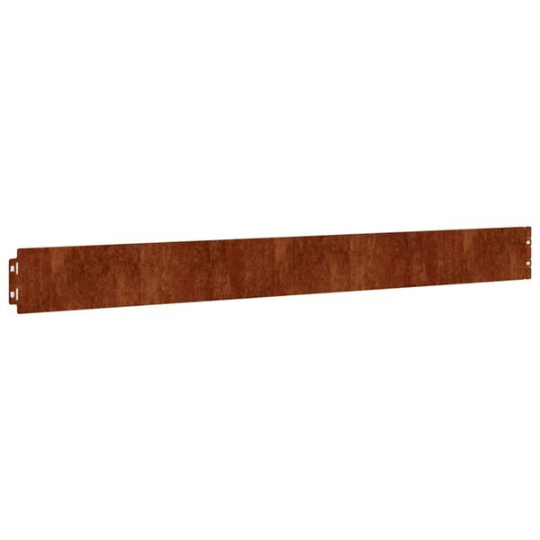 vidaXL Nurmikonreunukset 10 kpl 10x103 cm joustava Corten-ter&auml;s