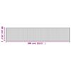 vidaXL Matto suorakaide ruskea 60x300 cm bambu