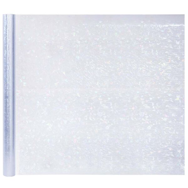 vidaXL Ikkunakalvot 3 kpl himme&auml; 3D sateenkaarikuvio PVC