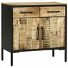 vidaXL Sivup&ouml;yt&auml; laatikon kanssa 70 x 35 x 70 cm T&auml;ysi Mangopuu