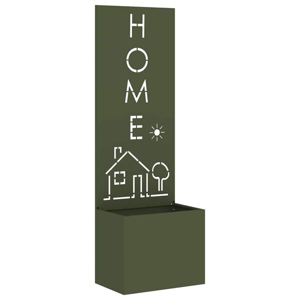 vidaXL Puutarhan yksityisyyden verho Oliivinvihre&auml; 50 x 140 cm