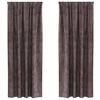 vidaXL Samettiverhot 2 kpl Ruskea 260 x 140 cm Sametti
