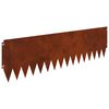 vidaXL Nurmireunus 10 pcs 103 x 30 cm Ter&auml;s Ruosteinen