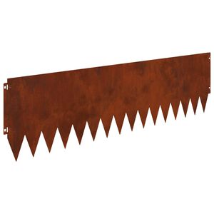 vidaXL Nurmireunus 10 pcs 103 x 30 cm Ter&auml;s Ruosteinen