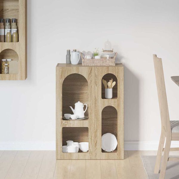 vidaXL Sivup&ouml;yt&auml; Sonoman tammi 59 x 35 x 80.5 cm Tekninen puu