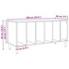 vidaXL LP-levyjen s&auml;ilytyskaappi tammi 100x38x48 cm tekninen puu
