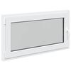 vidaXL Kellari-ikkuna RISOR 110 x 50 cm PVC ja lasi valkoinen