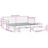 vidaXL Vuodesohva rullilla ja laatikoilla ei patjaa 90x190 cm