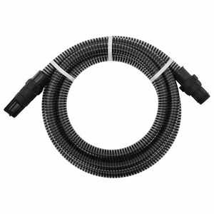vidaXL Imuletku PVC-liittimill&auml; musta 1" 4 m PVC