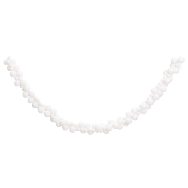 vidaXL Joulupalloköynnös valkoinen 175 cm polystyreeni