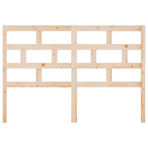 vidaXL Sängynpääty 126x4x100 cm täysi mänty