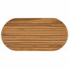 vidaXL P&ouml;yt&auml;levy 100 x 50 x 3,5 cm Ovaali Tiikkipuu Luonnollinen