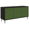 vidaXL TV-kaappi GELEEN 102 x 33 x 51 cm Musta tammi Tekninen puu