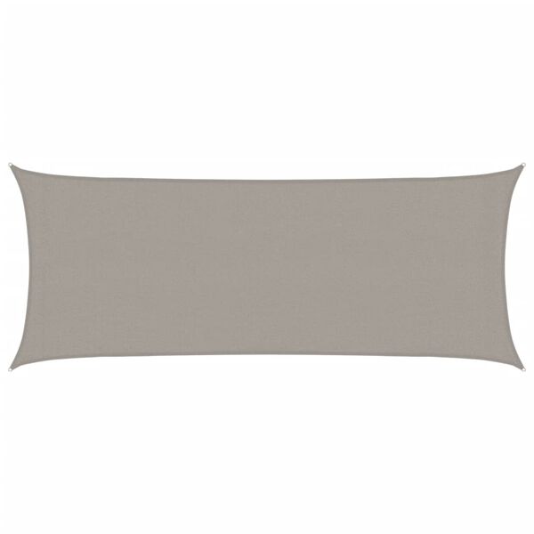 vidaXL Aurinkopurje 160 g/m&sup2; suorakaide vaaleanharmaa 2x4,5 m HDPE