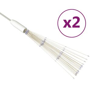 vidaXL Joulun ilotulitusulkovalo 2 kpl sininen 20 cm 280xLED