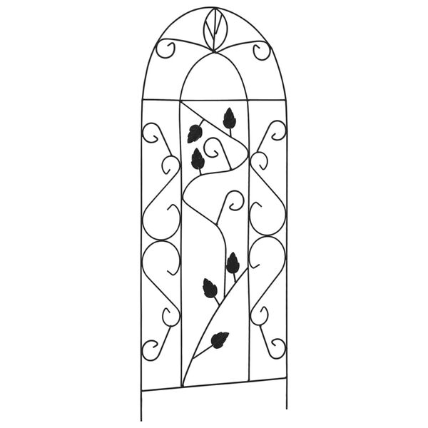 vidaXL Kasvitelineet 3 kpl musta 40x100 cm rauta